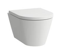 Laufen Kartell WC mural COMPACT, rinÃ§age profond, sans rebord, 490x370x285mm, H820333, Coloris: Blanc - H8203330000001