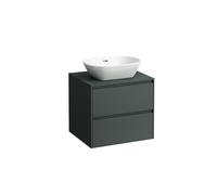 LAUFEN LANI Élément à tiroirs, 1 découpe au centre, 585x495x525mm, H4043011122661, Couleur: Trafic gris