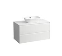 LAUFEN LANI Élément à tiroirs, 1 découpe au centre, 985x495x525mm, H4043211122601, Couleur: Blanc mat