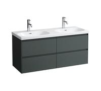 LAUFEN LANI Meuble avec plan vasque double LUA, 4 tiroirs, H8140814001041+H4035741122661,