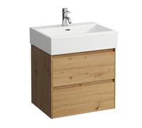 LAUFEN LANI Meuble sous-lavabo, 2 tiroirs, SoftClose, 585x515x445mm, H4035321122671, Couleur: Chêne sauvage
