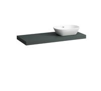 LAUFEN LANI Plan de toilette, une découpe à droite, 1185x495x65mm, H4046731122661, Couleur: Trafic gris