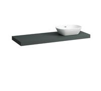 LAUFEN LANI Plan de toilette, une découpe à droite, 1370x495x65mm, H4046831122661, Couleur: Trafic gris
