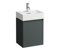 LAUFEN LANI pour Kartell Meuble sous-lavabo, 1 porte, charnières à droite, 435x330x515mm, H4039121122661, Couleur: Trafic gris