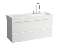 LAUFEN LANI pour Kartell Meuble sous-lavabo, 2 tiroirs, 1180x450x515mm, pour H813333, H4039821129991, Couleur: multicolore