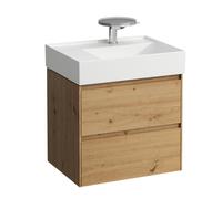 LAUFEN LANI pour Kartell Meuble sous-lavabo, 2 tiroirs, 585x450x515mm, pour H810335, H4039421122671, Couleur: ChÃªne sauvage
