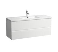 LAUFEN LANI pour meuble sous-lavabo Living Square, 2 tiroirs, 1285x470x515mm, H4041921122611, Couleur: Blanc brillant