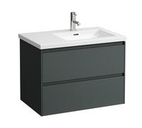 LAUFEN LANI pour meuble sous-lavabo Living Square, 2 tiroirs, 735x470x515mm, pour H817439, H4041721122661, Couleur: Trafic gris