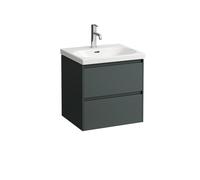 LAUFEN LANI pour meuble sous-lavabo Lua, 2 tiroirs, SoftClose, 535x515x445mm, H4035221122661, Couleur: Trafic gris