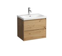 LAUFEN LANI pour meuble sous-lavabo Lua, 2 tiroirs, SoftClose, 635x515x445mm, H4035421122671, Couleur: Chêne sauvage