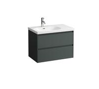 LAUFEN LANI pour meuble sous-lavabo Lua, 2 tiroirs, SoftClose, pour tablette WC droite, 750x515x445mm, H4035921122661, Couleur: Trafic gris