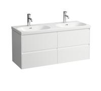 LAUFEN LANI pour meuble sous-lavabo Lua, 4 tiroirs, SoftClose, 1185x515x445mm, H4035741122611, Couleur: Blanc brillant