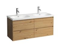 LAUFEN LANI pour meuble sous-lavabo Lua, 4 tiroirs, SoftClose, 1185x515x445mm, H4035741122671, Couleur: Chêne sauvage