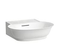 LAUFEN Le nouveau H8168520001091 poser classique H8168520001091 50x45cm, dessous rectifié, avec trop-plein, sans trou pour robinet, blanc