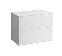 LAUFEN Le nouveau meuble à tiroirs / buffet H4060160851701 77,5x60x45,5cm, 2 tiroirs, buffet sans découpe, blanc mat