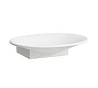 LAUFEN The New Classic porte-savon, céramique saphir, H8738567570001, Couleur: Neige (blanc mat)