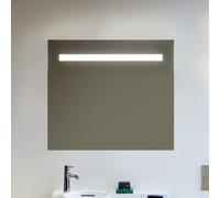 Miroir Salle De Bain Lumineux Laufen LEELO interrupteur 800x700mm Argent anodisé/réfléchissant
