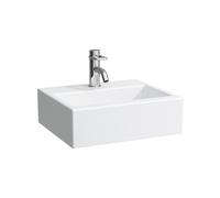 LAUFEN Living City lavabo à poser, 1 trou pour robinet, 450x380mm, blanc, H8154330001111, Exécution: sans trop-plein
