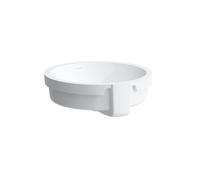 LAUFEN Living City vasque à encastrer 8134390001551 extérieur 45x45,5cm, blanc , avec trop-plein, sans trou pour robinet