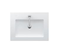 LAUFEN Living Square lavabo, 1 trou pour robinetterie, avec trop-plein, 900x480, blanc, 1 côté découpable jusquà 77,5 cm, H8164330001351