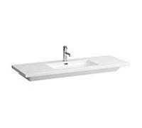 LAUFEN Living Square lavabo 8164350001041 130 x 48 cm, débordement, 2000 trou de coulée, blanc