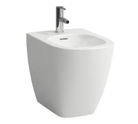 LAUFEN LUA Bidet au sol, avec trop-plein, 1 trou pour robinet, 360x520mm, robinets d'angle intérieur, H8320817573021, Couleur: Blanc mat