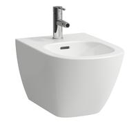 LAUFEN LUA bidet mural, avec trop-plein, 1 trou pour robinet, 360x520mm, robinets d'angle intérieur, H8300817573021, Couleur: Blanc mat
