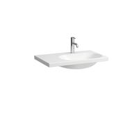 LAUFEN LUA lavabo, 1 trou pour robinet, sans trop-plein, 750x460mm, tablette à gauche, H8170850001111, Couleur: Blanc