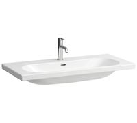 Laufen Lavabo LUA 1000x460 mm, 2 trous pour robinet, avec trop-plein, Blanc