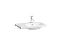 LAUFEN LUA lavabo, 3 trous pour robinet, avec trop-plein, 750x460mm, tablette à gauche, 4, H8170850001081, Couleur: Blanc