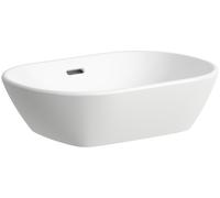 Laufen Lua lavabo 50x35 cm ovale à poser blanc brillant H8120830001091