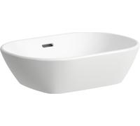 Laufen Lua lavabo 50x35 cm ovale à poser blanc brillant H8120834001091