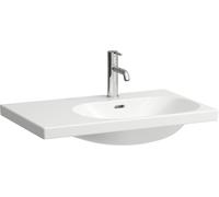 Laufen Lavabo LUA 750x460 mm sans trou, avec trop-plein, tablette à gauche, Blanc H8170854001091