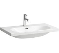 Laufen Lavabo LUA 800x460 mm à encastrer sans trou pour robinet avec trop-plein Blanc H8100870001091