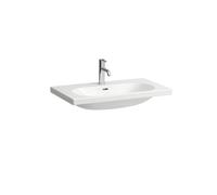 Laufen Lua lavabo 80x46x18cm 0 trous de robinet avec traitement anticalcaire Céramique blanc h8100874001091