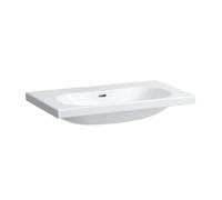Laufen Lua lavabo H8100870001091 80x46cm, encastré, blanc , avec trop-plein, sans trou pour robinet