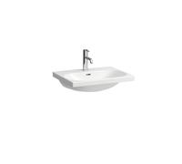 LAUFEN LUA lavabo, sans trou pour robinet, avec trop-plein, 600x460mm, à encastrer, H8100834001091, Couleur: Blanc avec LCC