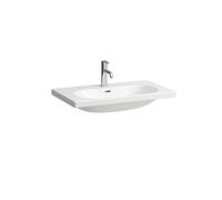 Laufen Lua lavabo H8100870001091 80x46cm, encastré, blanc , avec trop-plein, sans trou pour robinet