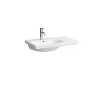 LAUFEN LUA lavabo, sans trou pour robinetterie, avec trop-plein, 750x460mm, tablette à droite, H8170864001091, Couleur: Blanc avec LCC