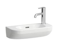 Laufen Lua lave-mains, 1 trou de robinetterie à droite, vasque à gauche, avec trop-plein, 500x230mm, H8150820001061, Couleur: blanc
