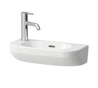 Laufen Lua lave-mains, 1 trou de robinetterie à gauche, vasque à droite, avec trop-plein, 500x230mm, 1H815082, Coloris: Blanc - H8150820001051
