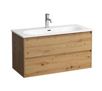 LAUFEN LUA Set LANI Set complet, lavabo 1 trou de robinetterie incl. meuble sous-lavabo, 1000x515x440mm, H8600882671041, Couleur: ChÃªne sauvage