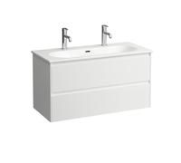 LAUFEN LUA Set LANI Set complet, lavabo 2 trous pour robinetterie incl. meuble sous-lavabo, 1000x515x440mm, H8600889991071, Couleur: Specialcolor