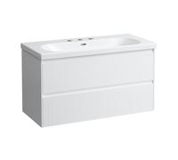 LAUFEN LUA Vasque avec meuble bas, 2 tiroirs, H8100890001081+H4035621122601,