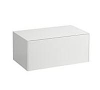 LAUFEN Sonar caisson à tiroirs / buffet H4054100341431 77,5x34x45,5cm, buffet sans découpe, blanc mat / Nero Marquina