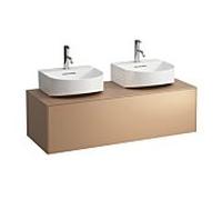 LAUFEN match0 Sonar tiroirs / buffet H4054540340411 117,5x34x45,5cm, découpe gauche / droite, cuivre