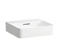 LAUFEN Match2 Val lave-mains H8162807571091 45x42cm, blanc mate, sans trou de coulée, avec trop - plein