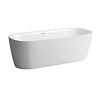 Laufen Meda baignoire H2201120000001 180x80cm, à poser, Marbond, blanc