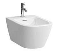 Laufen Meda bidet mural H8301104003021 36x54cm, fixation invisible, avec trop-plein, avec trou pour robinetterie, blanc avec LCC