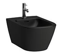 LAUFEN Meda bidet mural Advanced, 1 trou pour robinet, avec trop-plein, 360x540mm, H8301107163021, Couleur: Noir Mat